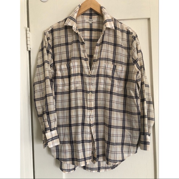 Madewell Tops - plaid MADEWELL shirt